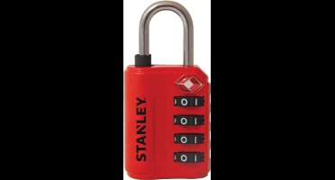 Stanley 81151 393 401 Hangslot 30 mm TSA Rood Cijferslot
