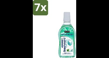 Sence - Fresh Freshmint - Mondwater - Fris & Muntig - 500 ml - Bulkverpakking - 7 stuks