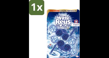 1 x Witte Reus Toiletblok Blauw Actief Hygiëne 2 stuks per verpakking - Toiletblok - Hygiëne - Blauw Water - Reiniging - Kalkaanslag