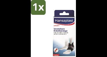 1 x Hansaplast - Sport Enkel Bandage - Enkelsteun - Enkel Brace - Verstelbaar - Zwart - Enkelsteun - Enkelbandage - Enkelbrace - Enkelblessure - Enkelinstabiliteit