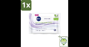 1 x Nivea - Sensitive Reinigingsdoekjes - Voor Gevoelige Huid - 25 Doekjes - Reinigingsdoekjes - Gevoelige Huid - Make-up Remover - Waterproof Mascara - Dexpanthenol