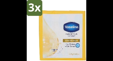 Vaseline - Total Moisture - Zeeptablet - Healthy Plus - 3x75 g - Bulkverpakking - 3 stuks