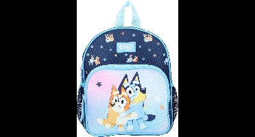 Bluey Kinder Rugzak Smoochy Kiss – Schoolrugzak – Blauw – Met Voorvak – 29x23x10 cm