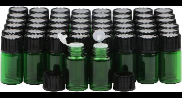 Nordivar - Glazen fles voor doseren van reagens - Parfum etherische olie - 3ml - Pak van 50