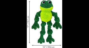 Kong Knots Frog Groene Knuffel voor Honden 46cm