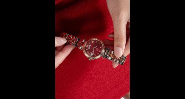 Gc Gc Flair Quartz Day & Date Watch Zilver En Roségoud Case: 100% Roestvrij Staal | Armband: 100% Roestvrij Staal 34 mm Z01017L3MF, Z01019L9MF