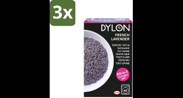 Dylon - Textielverf - French Lavender - All-in-One - Inclusief Zout - 350g - Bulkverpakking - 3 stuks