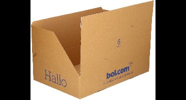bol.com verzenddoos - 39x26x8 cm - 1.800 stuks - Autolock bodem - Plakstrip - 1 pallet