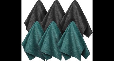 Microvezeldoeken voor het reinigen van brillen, tablets en mobiele telefoons - 6 stuks, 20 x 20 cm