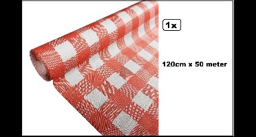 Luxe Tafel kleed op rol boerenbont 120cm x 50meter - Papier - Zelf op maat te knippen - Kerst Tafelkleed op rol tafel dekken rol gala huwelijk thema feest kerst festival restaurant food