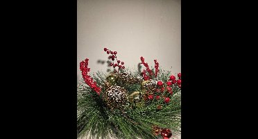 Countryfield Kunstkrans Medon groen-L32B32H12cm