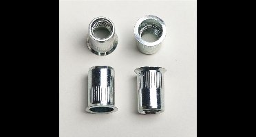 Masterfix Blindklinkmoer M6x15,5mm - staal (verzinkt) - verzonken kop (Per 250 stuks)