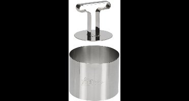 Patisse Garneerring - RVS - Ø 9 cm + Uitdrukker Ø7cm