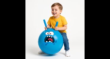 Eddy Toys Skippybal Blauw – 45 cm – 1 Stuk – Vanaf 3 Jaar – Buiten Speelgoed voor Jongens & Meisjes