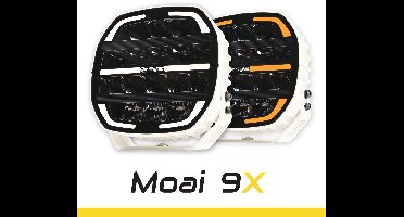 SKYLED Moai 9X White FI220 9 inch witte LED verstraler met positielicht wit/amber dynamic 16.000 Lumen 162 watt 667 meter bij 1 lux