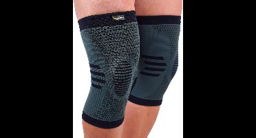 2 Knee Braces for Women & Men - Knee Bandages for Running, Sports & Hiking - Knee Braces Hospital for Osteoarthritis & Meniscus - Breathable & Anti-slip (Black, L)