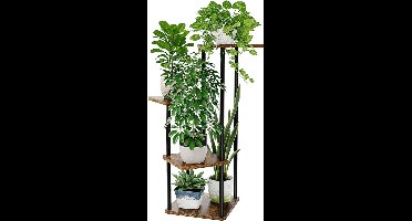 Plantentafel - Plantenrek Buiten - Plantensteun - Plantenstandaard - Bruin