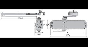 Assa Abloy Deurdranger | DC120 | Wit