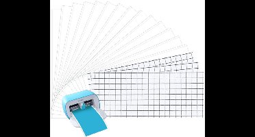 Smart Vinyl Permanente Folie 14 cm x 30,5 cm - Zelfklevende Plotterfolie Set voor Laptops, Telefoons, Muren en Meer - 18 Stuks