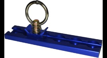 Bindrail aluminium 1800kg lengte 45 mm blauw