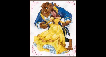 Vervaco - Telpakket kit - Disney Beauty and the beast - PN-0168067 - Borduren - Borduurpakket - Borduurpakket volwassenen
