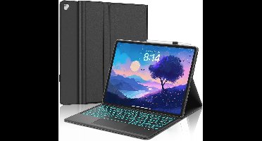 WINCHKING iPad Pro 1/2 Generation Case with Keyboard 12.9 Inch 2015/2017 7 Colors Backlit Wireless Detachable Keyboard with Touchpad, Flexible TPU Case