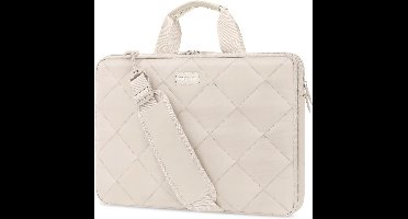 MOSISO 360 beschermende laptoptas, schoudertas dubbellaags pluizige gewatteerde anti-diefstal rits