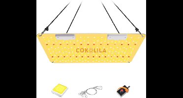 COKOLILA Full Spectrum 2000W LED Grow Lamp, Waterproof Plant Lamp, LED with 444 Pieces SMD LEDs, IR Grow Light for 8 x 7.5 m Indoor, Growing Seeds, Buds, Plants, Vegetables and Flowers