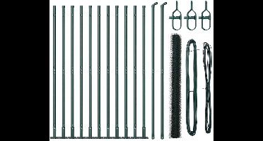 vidaXL - Hekpaal. - Groen