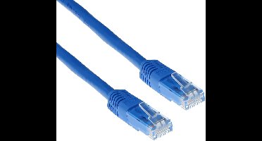 ACT Blauwe 5 meter U/UTP CAT5E patchkabel met RJ45 connectoren IB5605