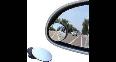 2 dodehoekspiegels - Ronde, frameloze, 360° draaibare spiegel - Verstelbare, bolle glazen spiegel met hoge resolutie - Maximaliseert het zicht naar achteren - Universeel ontwerp - Geschikt voor auto's, SUV's en vrachtwagens - Verbetert de rijveilighe