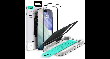 ESR Geschikt voor iPhone 17 (2 stuks) Tempered Glass screenprotector - Installatie tool - Case Friendly - Militair Getest Glas