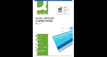 Q-CONNECT All-Round kopieerpapier, ft A4, 80 g, pak van 500 vel, wit pallet a 240 pak