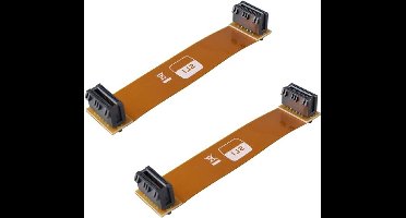 2 stuks flexibele 2-weg SLI brugverbinding - SLI-crossfire-aansluiting met 3 sleuven - compatibel met ASUS Nvidia-grafische kaart 10 cm