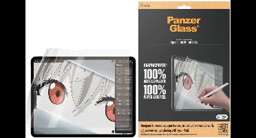 PanzerGlass GraphicPaper Ultra-Wide Geschikt voor Apple iPad Air 13 (2024) / Pro 13 (2024) - Screen Protector Papier Gevoel - Gerecycled Plastic - Case Friendly