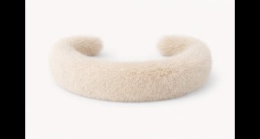 Fluffy Winter Haarband Beige - Warm - Zacht - One Size