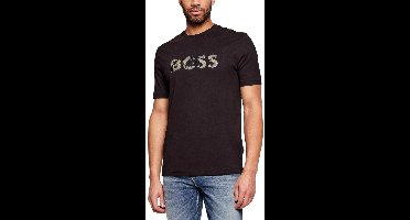 Boss Heren T-Shirt Zwart 50556009/001 Te Insignia