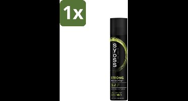 1 x Syoss - Strong Hold - Haarspray - Sterke Fixatie - 300 ml - Haarspray - Sterke Fixatie - Styling - Haarverzorging - Haarherstel