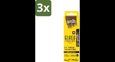 Got2B - 2-in-1 Gel - Brows & Edges Donkerbruin - 16 ml - Bulkverpakking - 3 stuks