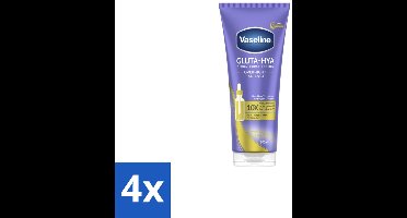 Vaseline – Gluta-Hya Serum – Overnight Radiance – 200 ml - Voordeelverpakking - 4 stuks