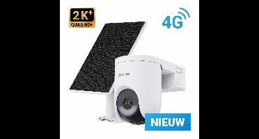 EZVIZ HB8 Lite 4G Kit – 2K+ Pan-Tilt Beveiligingscamera & 5W Zonnepaneel – 360° Vision, AI Detectie & Auto Tracking – Kleur Nachtzicht – Sirene & Spotlight – WiFi 6 & 4G – IP65