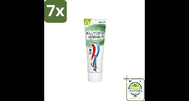 7 x Aquafresh - Tandpasta - All In One Protection - Antibacterial Action - 75ml - Grootverpakking - Tandpasta - Antibacteriële Tandpasta - Mondverzorging - Tandplak - Slechte Adem