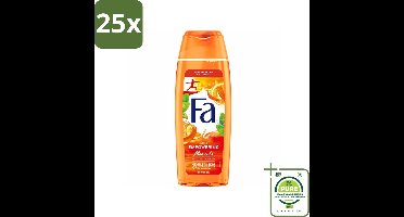 25 x Fa – Douchegel – Empowering Moments – 250 ml - Grootverpakking - Douchegel - Geur - Reiniging - Huidverzorging - Hydraterende Douchegel