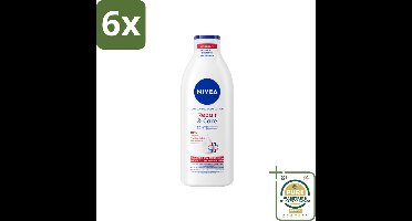 Nivea - Repair & Care Bodylotion - 72 uur Hydratatie - Voor Zeer Droge Huid - 400 ml - Voordeelverpakking - 6 stuks - Zeer droge huid - Hydraterende lotion