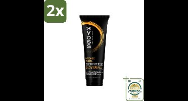 Syoss - Curls - Conditioner - Elastische Krullen - 250 ml - Voordeelverpakking - 2 stuks - Diepe verzorging - Panthenol