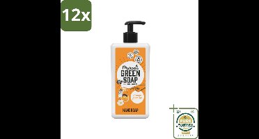 Marcel's Green Soap - Handzeep - Sinaasappel & Jasmijn - Voor dagelijks gebruik - 500 ml - Voordeelverpakking - 12 stuks - Plantaardige zeep - Natuurlijke handzeep
