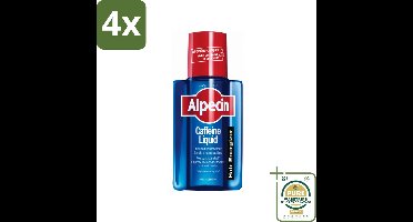 Alpecin - Cafeïne Liquid - Hair Tonic - 200 ml - Voordeelverpakking - 4 stuks - Haarlotion - Cafeïne shampoo