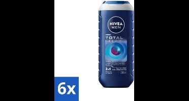 NIVEA MEN - Douchegel - Total Relax - 250 ml - Voordeelverpakking - 6 stuks