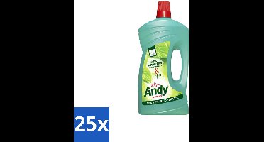 25 x Andy - Vertrouwd - Allesreiniger - Fris & Vertrouwd - 1L - Allesreiniger - Natuurlijke Reiniger - Fris Aroma - Milieuvriendelijk Schoonmaken - Hardnekkig Vuil