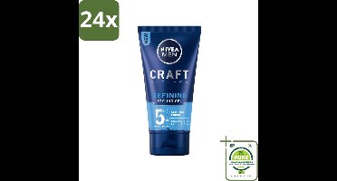 NIVEA MEN - Styling Gel - Matte Finish - 150 ml - Voordeelverpakking - 24 stuks - Haarkleur - Haartypen
